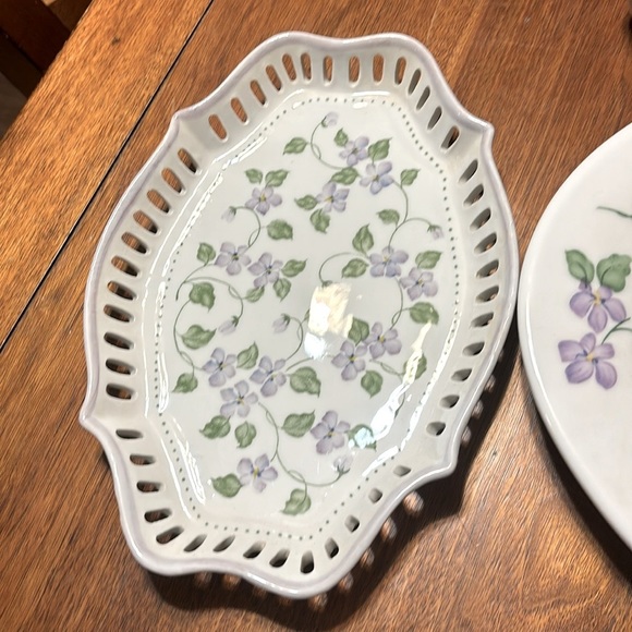 Andrea by Sadek Violets Child Teaset with Tray 11 pcs - Picture 7 of 9